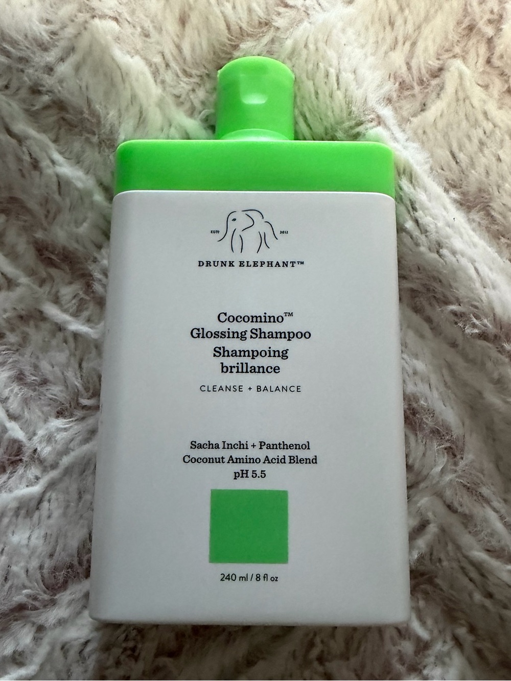 Drunk Elephant Cocomino Glossing Shampoo - Bright Green Accent